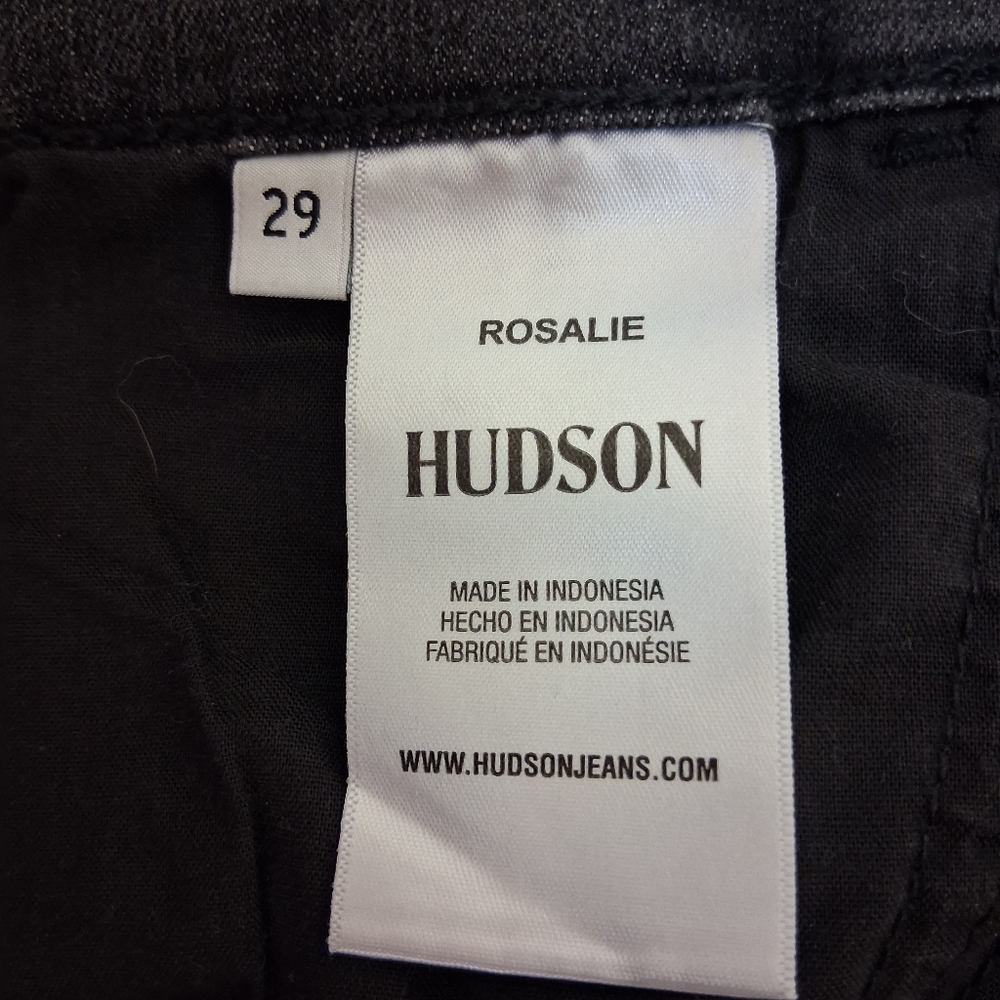 Hudson Jeans Washed Black Cropped Straight Ankle - Picture 11 of 16
